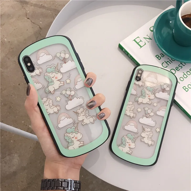 Tempered Glass Coque for Iphone 7 Case Arc Shaped Clear Cute Unicorn Patterned Cases for Iphone 8Plus 6/6S Plus X Xr Xs Max Case
Tempered Glass Coque for Iphone 7 Case Arc Shaped Clear Cute Unicorn Patterned Cases for Iphone 8Plus 6/6S Plus X Xr Xs Max Case