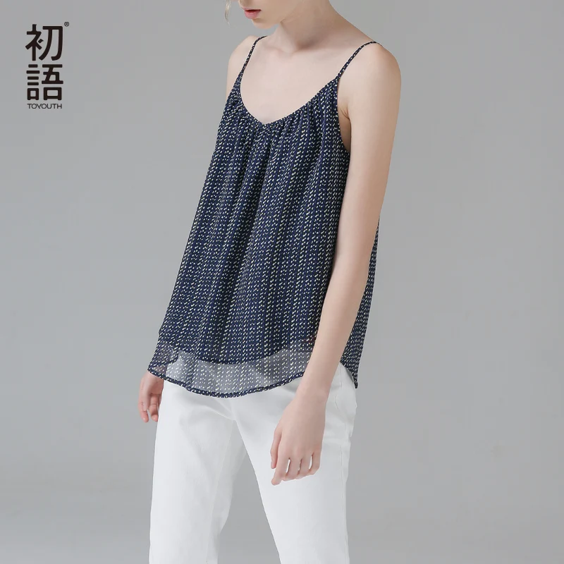 Toyouth Women Summer Tank Top Sexy Polka Dot Printed Backless Tank Fashion V Neck Chiffon Spaghetti Strap Loose Beach Tops
Toyouth Women Summer Tank Top Sexy Polka Dot Printed Backless Tank Fashion V Neck Chiffon Spaghetti Strap Loose Beach Tops