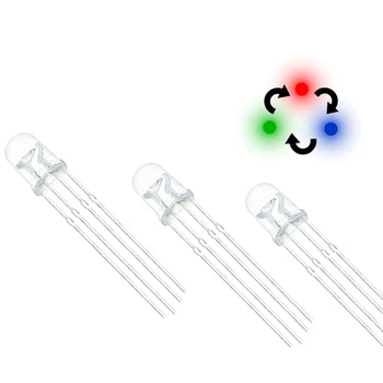 4Pin 5MM Common Cathode RGB LED Red Green Blue LED Round Tricolor LED Light Emitting Diode
4Pin 5MM Common Cathode RGB LED Red Green Blue LED Round Tricolor LED Light Emitting Diode
