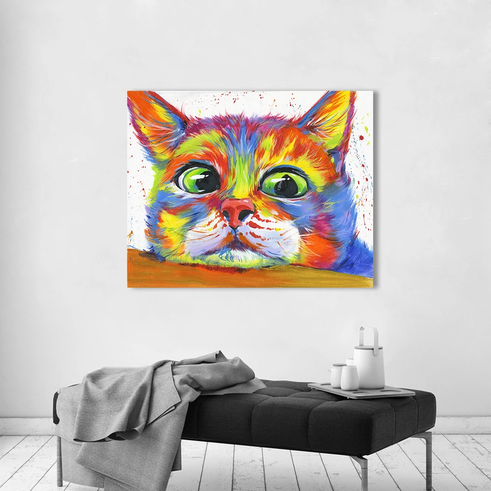 AAVV Wall Art Painting Canvas Print Animal Picture Poster Prints For Living Room Home Decor Cute Cat No Frame
AAVV Wall Art Painting Canvas Print Animal Picture Poster Prints For Living Room Home Decor Cute Cat No Frame