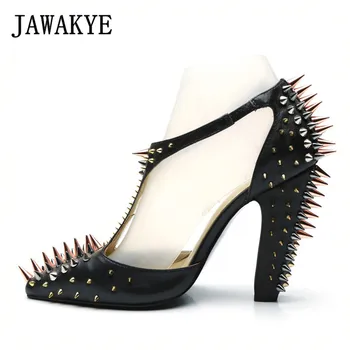 2019 Runway Rivet Studded T-Strap women sandals Sexy Pointed Toe Spike high heels summer shoes Party Dress Shoes Sapato Feminino
2019 Runway Rivet Studded T-Strap women sandals Sexy Pointed Toe Spike high heels summer shoes Party Dress Shoes Sapato Feminino