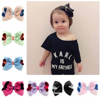 Approx 4 Inch Double Color Ribbon Bow Hair Clips Girls Handmade Bowknots Wrap Hairpins Baby Pins Hair Accessories Headwear
Approx 4 Inch Double Color Ribbon Bow Hair Clips Girls Handmade Bowknots Wrap Hairpins Baby Pins Hair Accessories Headwear