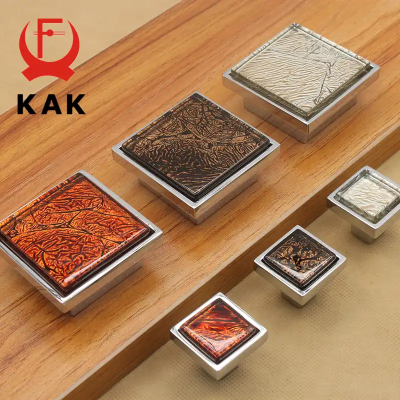 Kak Crystal Glass Cabinet Knobs 29mm 54mm Fashion Cupboard Pulls
