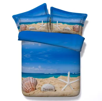 3D Starfish Beach print Bedding set quilt duvet cover bed in a bag bed sheet linen bedspread Cal Super King size queen full 4PCS
3D Starfish Beach print Bedding set quilt duvet cover bed in a bag bed sheet linen bedspread Cal Super King size queen full 4PCS