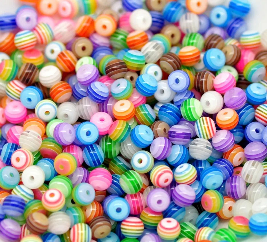 Free Shipping 100pcs 6mm Mixed Striped Round Charm Resin Ball Spacer Beads For Fashion Jewelry Making J2024
Free Shipping 100pcs 6mm Mixed Striped Round Charm Resin Ball Spacer Beads For Fashion Jewelry Making J2024
