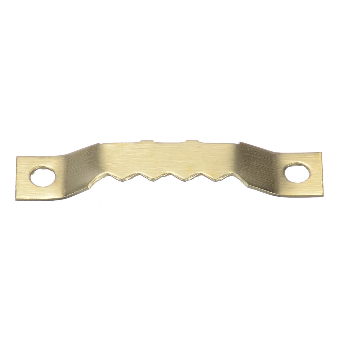 Mayitr 100 Sets Gold Saw Tooth Hangers Hanging Canvas Picture Photo Wall Oil Painting Mirror Saw Tooth Hooks with Screws 45*8mm