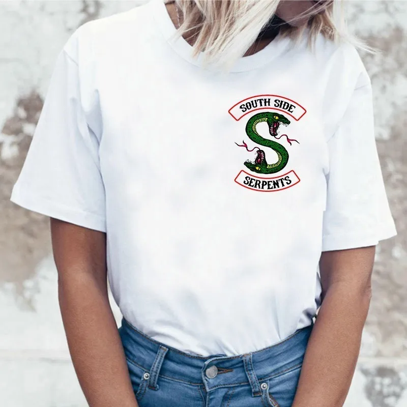 Newest Riverdale T Shirt Women Summer Tops South Side Serpents Jughead Female TShirt Clothing Riverdale SouthSide T-shirt
Newest Riverdale T Shirt Women Summer Tops South Side Serpents Jughead Female TShirt Clothing Riverdale SouthSide T-shirt