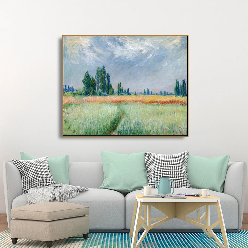 Wheat Field ,1881By Claude Monet Painting Classic Landscape Canvas Painting Poster And Prints Modern Home Decoration Wall Pictur
Wheat Field ,1881By Claude Monet Painting Classic Landscape Canvas Painting Poster And Prints Modern Home Decoration Wall Pictur