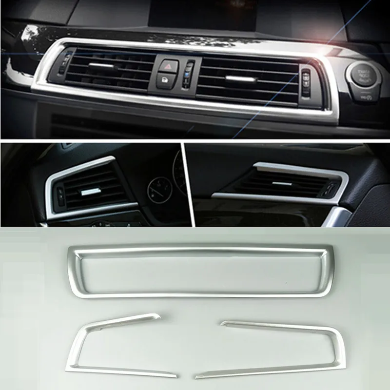 Chrome Middle Console Air Conditioner Outlet Decorative Frame Cover Air Vents Trim Strip For BMW 5 Series F10 2011-2017
Chrome Middle Console Air Conditioner Outlet Decorative Frame Cover Air Vents Trim Strip For BMW 5 Series F10 2011-2017