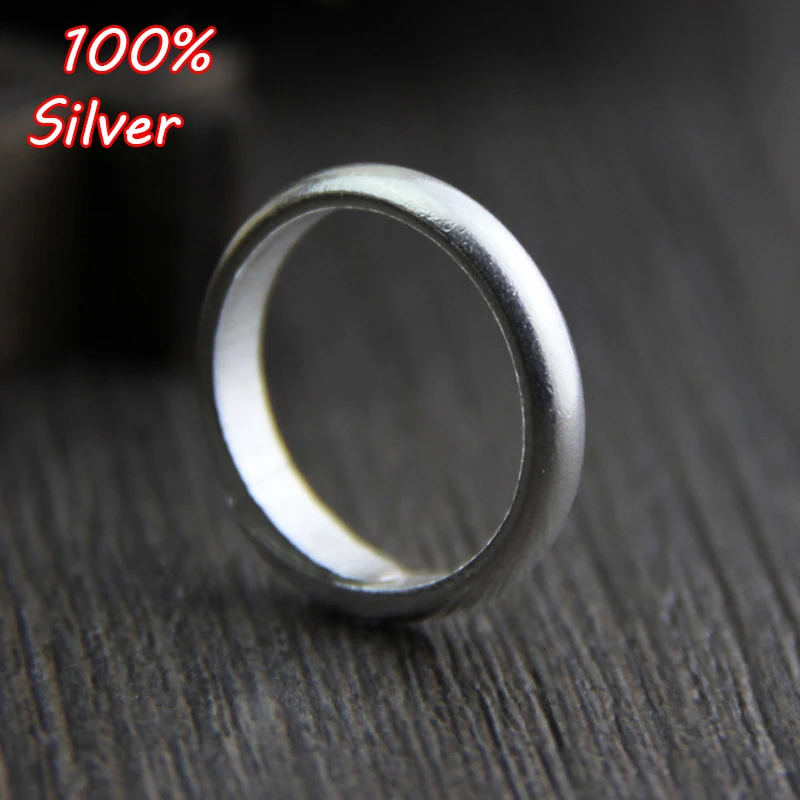 925 sterling silver fashion concise personality retro smooth men's and women's couple ring Wedding ring
925 sterling silver fashion concise personality retro smooth men's and women's couple ring Wedding ring