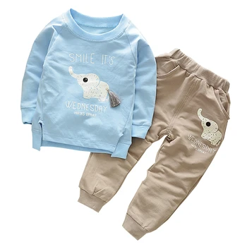 Boys Clothing Sets Casual Children Printed Elephant Long Sleeve T shirts Coat And Pants Suit Baby Kids Outfit Sports Clothes Set
Boys Clothing Sets Casual Children Printed Elephant Long Sleeve T shirts Coat And Pants Suit Baby Kids Outfit Sports Clothes Set