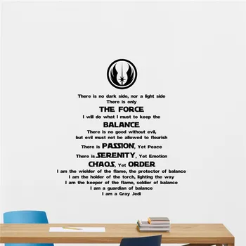 Star Wars Wall Decal Quote Gray Jedi Code Codex Vinyl Sticker Cartoons Boy Kids Wall Art Nursery Decor Mural M59
Star Wars Wall Decal Quote Gray Jedi Code Codex Vinyl Sticker Cartoons Boy Kids Wall Art Nursery Decor Mural M59
