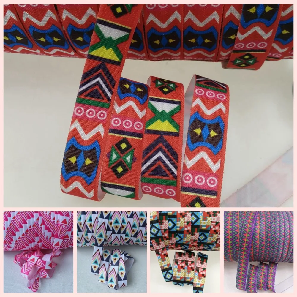 10 designs 5/8" heat transfer Aztec FOE fold over elastic 100yards/lot for hair ties accessaries
10 designs 5/8" heat transfer Aztec FOE fold over elastic 100yards/lot for hair ties accessaries