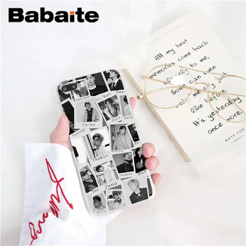 Babaite NCT 127 Kpop Boy DIY Luxury Phone Accessories Case for iPhone 8 7 6 6S Plus X XS MAX 5 5S SE XR 10 Cover Capa