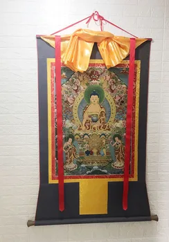 Wholesale Buddhist supplies-140CM large Huge -High-grade Tibetan Buddhism Sakyamuni buddha SILK Thang-ga Thangka painting- GOOD
Wholesale Buddhist supplies-140CM large Huge -High-grade Tibetan Buddhism Sakyamuni buddha SILK Thang-ga Thangka painting- GOOD