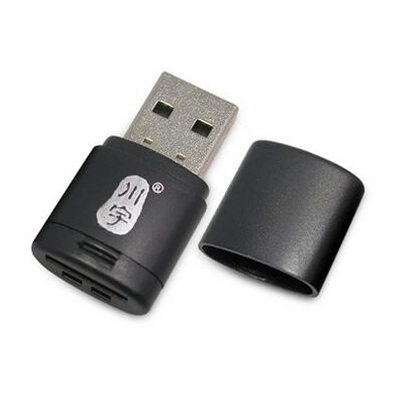 

10PCS/Lots High Quality USB2.0 card reader mini USB TF card Adapter for microSD memory card maximum support 128GB Wholesale