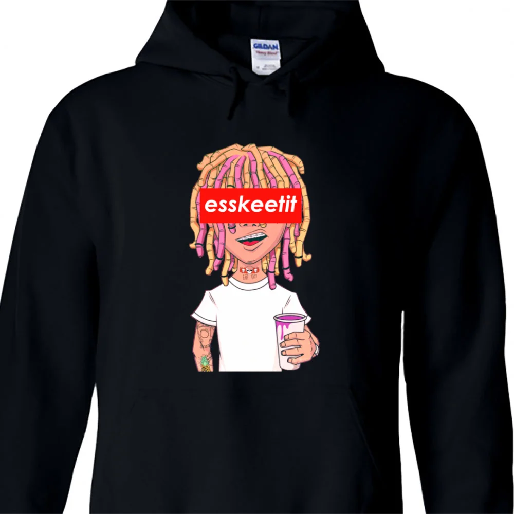 Lil Pump толстовка с капюшоном Esskeetit пуловер свитер капюшоном|Толстовки и свитшоты| |