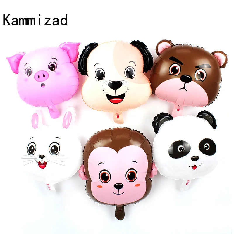 New 10pcs/lot 18inch animal head helium balloons pig/dog/monkey/rabbit/panda/bear foil ballon for kids birthday supplies toys
New 10pcs/lot 18inch animal head helium balloons pig/dog/monkey/rabbit/panda/bear foil ballon for kids birthday supplies toys