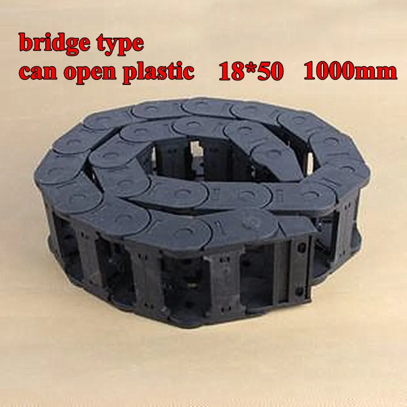 18mmx50mm Plastic Cable Drag Chain Wire Carrier with End Connector Length 1m for 3D Printer CNC Router Machine Tools
18mmx50mm Plastic Cable Drag Chain Wire Carrier with End Connector Length 1m for 3D Printer CNC Router Machine Tools