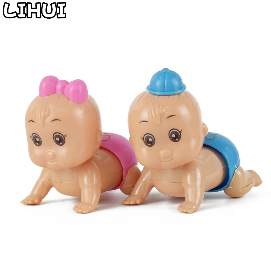 Newborn Baby Wind up Toy Funny Cartoon Clockwork Toys Crawling and Shake Head Baby Design Pull Back Toy for Kids Random Color
Newborn Baby Wind up Toy Funny Cartoon Clockwork Toys Crawling and Shake Head Baby Design Pull Back Toy for Kids Random Color