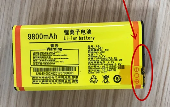 Original Guophone A6 battery 9800mah 3.8V for Guophone A6 Mobile Phone Daily Waterproof shockproof CellPhone-free shipping
Original Guophone A6 battery 9800mah 3.8V for Guophone A6 Mobile Phone Daily Waterproof shockproof CellPhone-free shipping