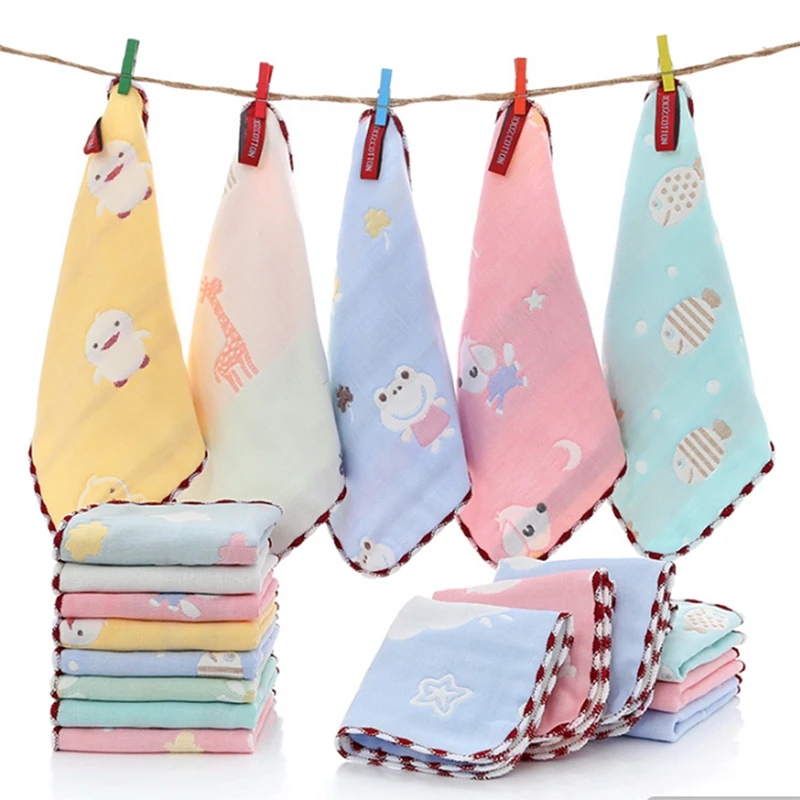 Baby Towel Cotton 6 layers Gauze 25*25cm Newborn Infant Cartoon Face Hand Bathing Bib Handkerchief Baby Stuff Baby Towel Washed
Baby Towel Cotton 6 layers Gauze 25*25cm Newborn Infant Cartoon Face Hand Bathing Bib Handkerchief Baby Stuff Baby Towel Washed