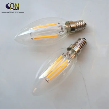 Glass cover 360degree light 2W 4W LED Candle Bulb Light E14 110V-240V Warm/Cold White led tungsten filament lamps
Glass cover 360degree light 2W 4W LED Candle Bulb Light E14 110V-240V Warm/Cold White led tungsten filament lamps