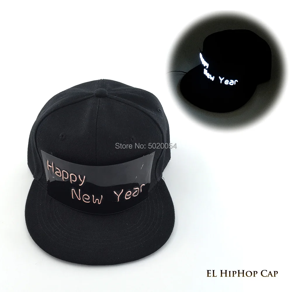 High-Grade DC-3V Driver Flashing EL Wire Hat Happy New Year Gorra Led Caps Hip Hop Caps For Stage Show Costume Props
High-Grade DC-3V Driver Flashing EL Wire Hat Happy New Year Gorra Led Caps Hip Hop Caps For Stage Show Costume Props