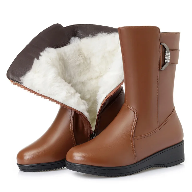 2018 New Large Size Winter Boots for Women Boots Fashion Rhinestone Cow Leather Women Shoes Boots Warm Fur One Wool Snow Boots
2018 New Large Size Winter Boots for Women Boots Fashion Rhinestone Cow Leather Women Shoes Boots Warm Fur One Wool Snow Boots