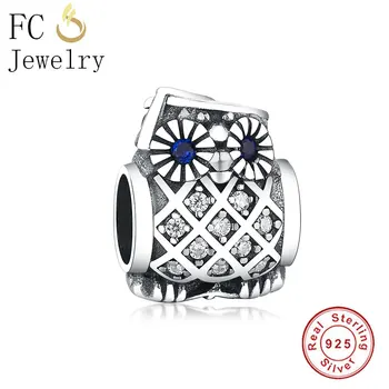 Wholesale Price Real 925 Sterling Silver Cute Animal Owl,Bule Eyes Clear CZ Charm Fit Original Pandora Bracelet Charm DIY Making
Wholesale Price Real 925 Sterling Silver Cute Animal Owl,Bule Eyes Clear CZ Charm Fit Original Pandora Bracelet Charm DIY Making