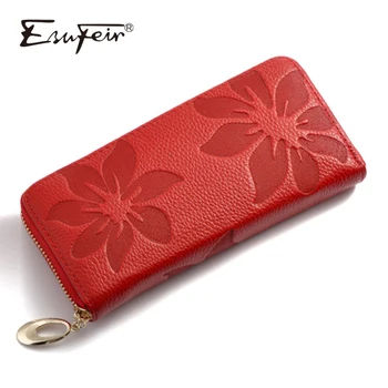 New 2019 Genuine Leather Women Wallet Fashion Long Wallet Large Capacity Cards Holder Embossed Leather Coin Purse Clutch portfel
New 2019 Genuine Leather Women Wallet Fashion Long Wallet Large Capacity Cards Holder Embossed Leather Coin Purse Clutch portfel