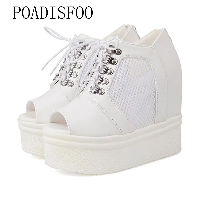 POADISFOO 2019 Spring And Summer New Increase Black White Mouth Sandals Wedge With High Heel Women Shoes JXQ-182-3
POADISFOO 2019 Spring And Summer New Increase Black White Mouth Sandals Wedge With High Heel Women Shoes JXQ-182-3