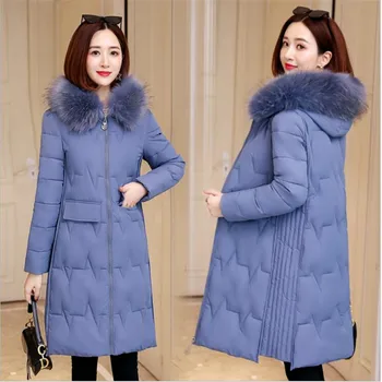 2019 new high quality winter women's hooded windproof jacket women's thick warm long long fur collar coat
2019 new high quality winter women's hooded windproof jacket women's thick warm long long fur collar coat