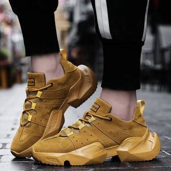 2019 Men Running Shoes Thick Bottom Sneakers Men Leather Sports Shoes Lace Up Athletic Outdoor Male Trainers Hombre Zapatillas
2019 Men Running Shoes Thick Bottom Sneakers Men Leather Sports Shoes Lace Up Athletic Outdoor Male Trainers Hombre Zapatillas