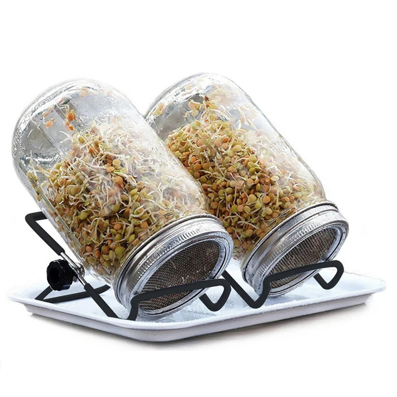 2 Pack Stainless Steel Sprouting Stands Foldable Sprouter Black Non-slip Scaffolds for Mason Jar Lid/iPad Tablet Phone Stand
2 Pack Stainless Steel Sprouting Stands Foldable Sprouter Black Non-slip Scaffolds for Mason Jar Lid/iPad Tablet Phone Stand