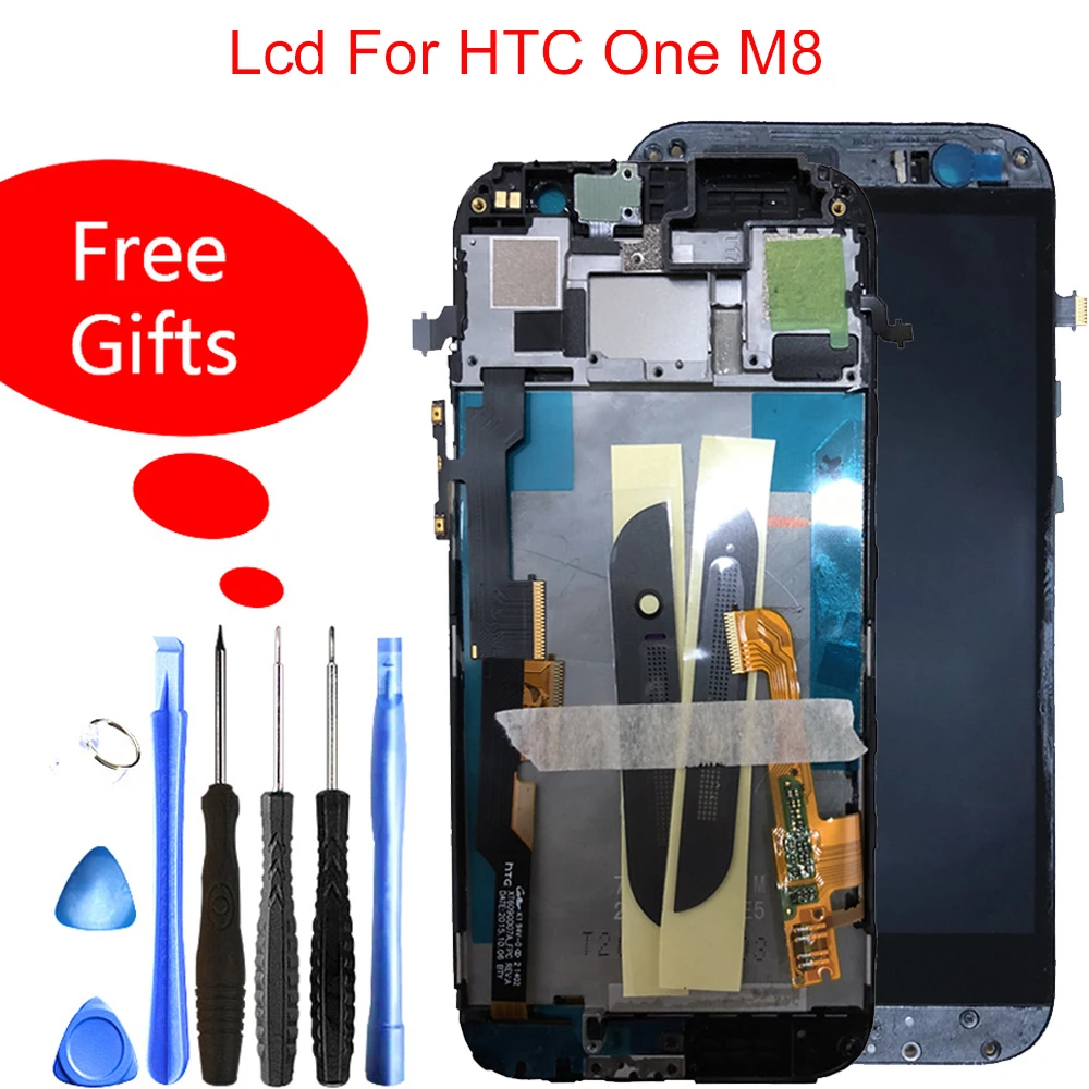 100% Tested For HTC One M8 LCD Display Touch Digitizer Sensor Glass with Frame Assembly 5.0inch For HTC M8 831c lcd replacement
100% Tested For HTC One M8 LCD Display Touch Digitizer Sensor Glass with Frame Assembly 5.0inch For HTC M8 831c lcd replacement