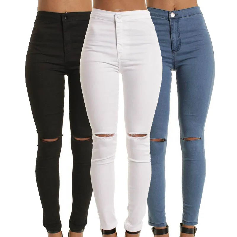 Fashion 2019 Women's jeans casual hole womens pencil denim pants Elasticity slim female jeans blue womens cowboy pants S-XXL
Fashion 2019 Women's jeans casual hole womens pencil denim pants Elasticity slim female jeans blue womens cowboy pants S-XXL