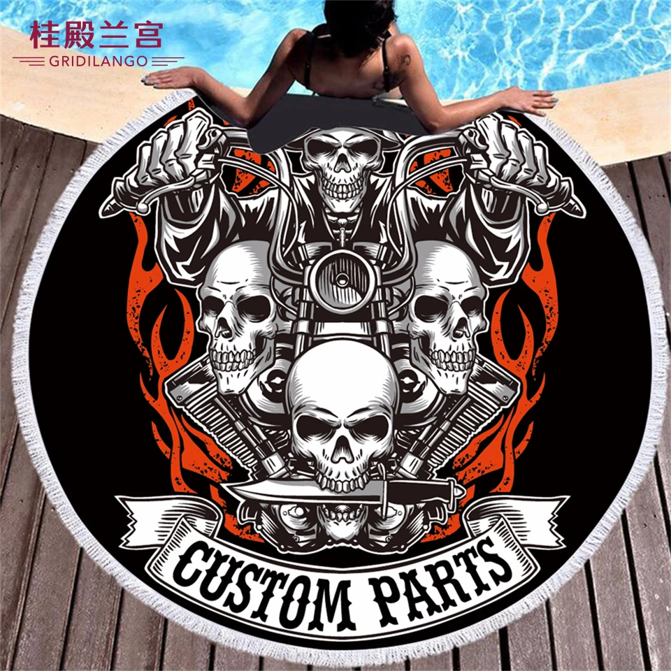 Customized Skull Motorcycle Round Beach Towels Microfiber Tassel Death Honour Bath Towel Picnic Mat Quickly Dry Dropshipping
Customized Skull Motorcycle Round Beach Towels Microfiber Tassel Death Honour Bath Towel Picnic Mat Quickly Dry Dropshipping