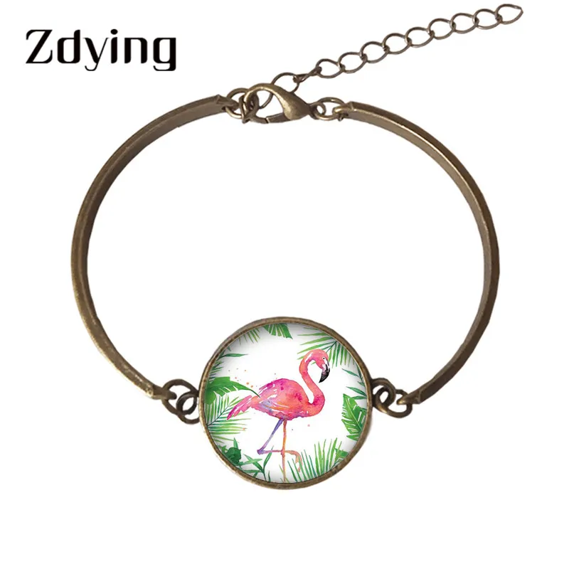 ZDYING Handmade Flamingo Bracelet For Women Men Glass Green Plant Image Cabochon Bangles Party Wedding Jewelry FO15
ZDYING Handmade Flamingo Bracelet For Women Men Glass Green Plant Image Cabochon Bangles Party Wedding Jewelry FO15