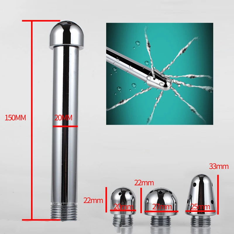 1Set Small Shower Head Enema Water Nozzle Anal Plug Head Enema Anal Cleaning Kit Faucet,Anal Sex Toy Bidet Vaginal Washing Toys