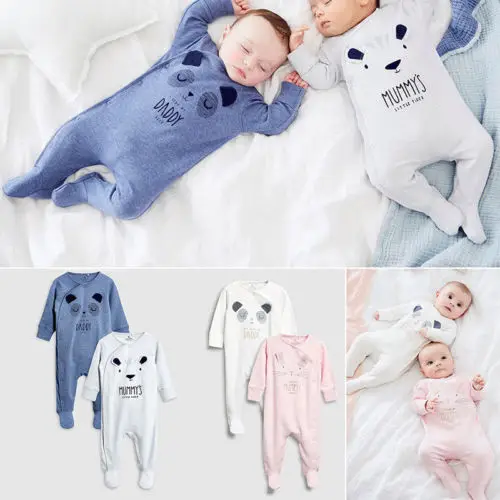 Autumn Winter Newest UK Newborn Baby Boy Girl Daddy Mummy Print long sleeve footies Romper Sleepsuit Outfits
Autumn Winter Newest UK Newborn Baby Boy Girl Daddy Mummy Print long sleeve footies Romper Sleepsuit Outfits