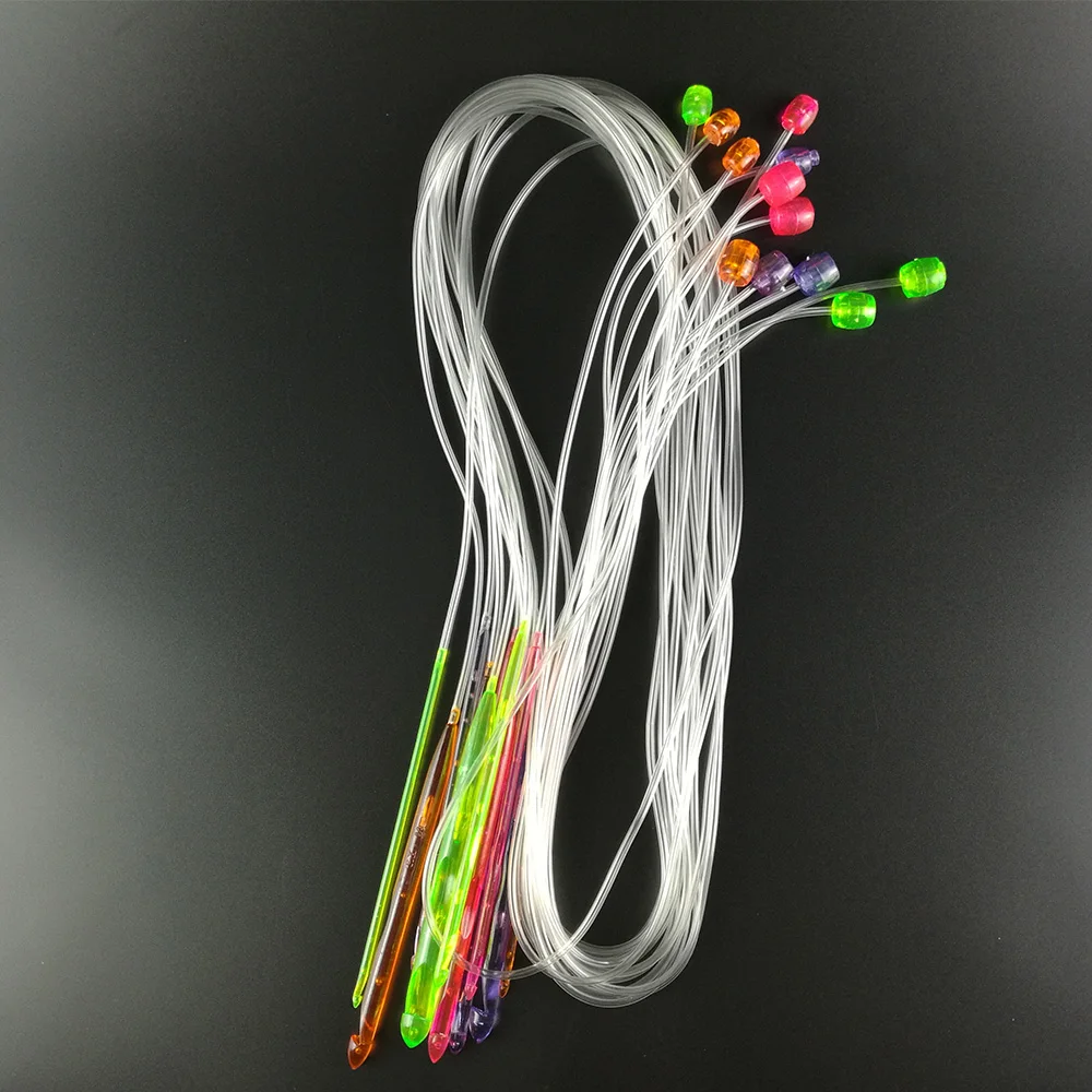 New 12pcs 48" Flexible Plastic Afghan Tunisian Knitting Needles Crochet Hooks Weave Needles Costura Sewing Tools Accessories
New 12pcs 48" Flexible Plastic Afghan Tunisian Knitting Needles Crochet Hooks Weave Needles Costura Sewing Tools Accessories