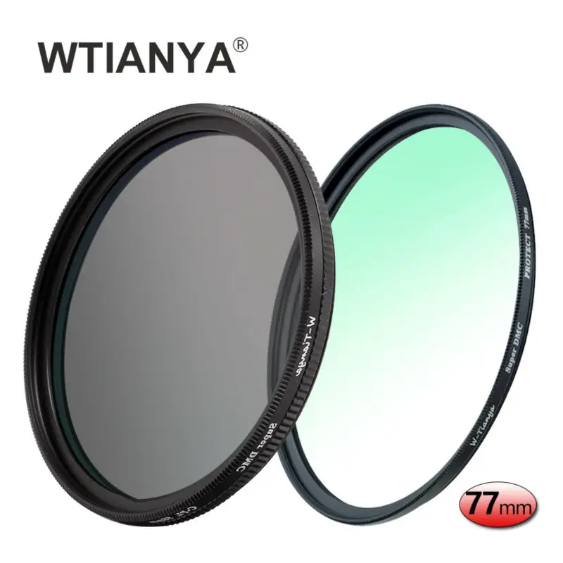 

WTIANYA 77mm Multi-coated Circular Polarizer and MC UV Slim PRO Filter Kit for 77 mm Digital Cameras Lens