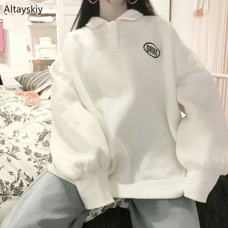 Hoodies Women Soft Printed Loose Kawaii Korean Style Leisure Turn-down Collar Ulzzang Sweatshirts Womens Lovely Soft Pullovers 
Hoodies Women Soft Printed Loose Kawaii Korean Style Leisure Turn-down Collar Ulzzang Sweatshirts Womens Lovely Soft Pullovers