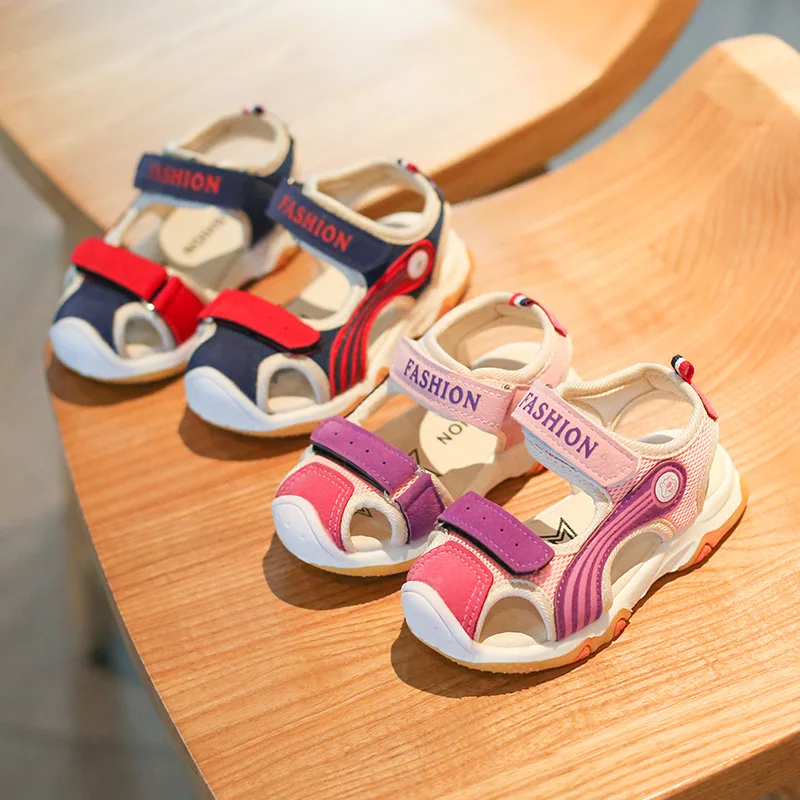 Summer Kids Beach Sandals Girls Boys Shoes Closed Toe Sandals for Children Cut Out Non-Slip Breathable Flats Shoes Size 21-30
Summer Kids Beach Sandals Girls Boys Shoes Closed Toe Sandals for Children Cut Out Non-Slip Breathable Flats Shoes Size 21-30