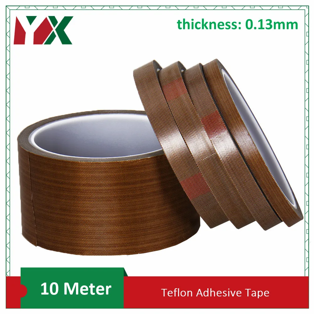 Teflon Tape 10 Meter*0.13mm Teflon Resistant High Temperature Adhesive Cloth Insulation 300 Degree Vacuum Sealing Machine
Teflon Tape 10 Meter*0.13mm Teflon Resistant High Temperature Adhesive Cloth Insulation 300 Degree Vacuum Sealing Machine