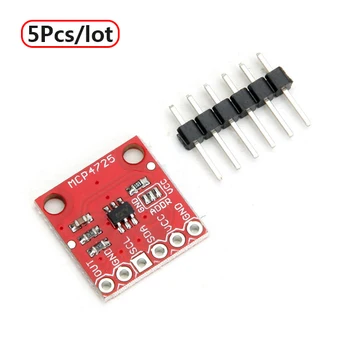 5Pcs/lot MCP4725 12 Bit 2.7V-5.5V I2C DAC Module Development Board for DIY Free Shipping
5Pcs/lot MCP4725 12 Bit 2.7V-5.5V I2C DAC Module Development Board for DIY Free Shipping