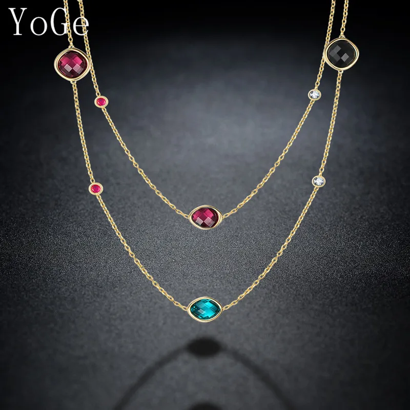 YoGe statement Jewellery, P0701 Luxury multicolour crystal stones women's necklace,sweater chain party accessories
YoGe statement Jewellery, P0701 Luxury multicolour crystal stones women's necklace,sweater chain party accessories