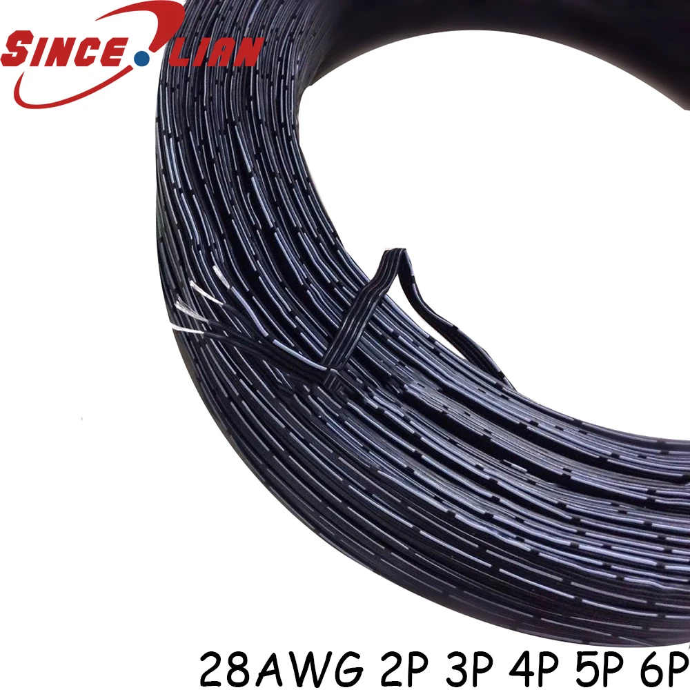 Ultra-soft 28AWG Silicone Wire 2P 3P 4P 5P 6P Power Cable Multi-core Cable High Temperature Parallel Wire Black Test Line
Ultra-soft 28AWG Silicone Wire 2P 3P 4P 5P 6P Power Cable Multi-core Cable High Temperature Parallel Wire Black Test Line
