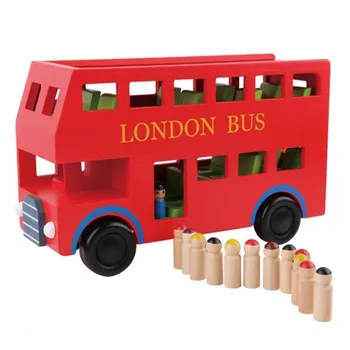 Wooden car model red 2 layer London bus early childhood cognitive puzzle model toys for children Birthday gifts
Wooden car model red 2 layer London bus early childhood cognitive puzzle model toys for children Birthday gifts